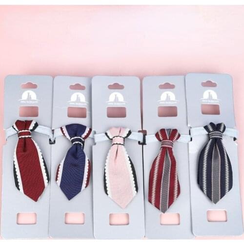 Pet Supplies Cat Gentlemans Collar Pet Collar Triangle Towel Ins Style Pet Tie with Bell Cotton Adjustable Cat Collar