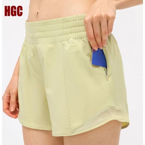 HGC Women Summer Shorts Leisure Loose Running Biker Shorts With Pockets High Waist Breathable GYM Yoga Fitness Leggings For OOTD