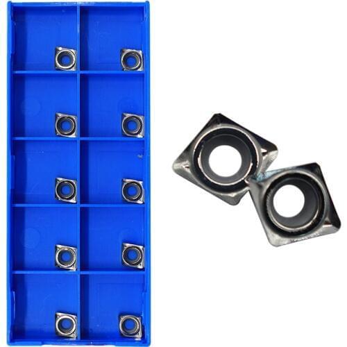 10PCS CCGT060208 CCGT 060208 AK H01 Aluminum Cutter Blade Insert Cutting Tool Turning Tool CNC Tools AL +TIN Alloy Wood
