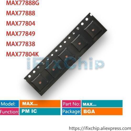 10pcs/lot MAX77888G MAX77888 MAX77804 MAX77849 MAX77838 MAX77804K Power PM IC PMIC Chip