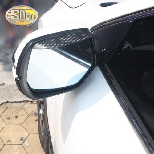 2PCS Car Rearview Mirror Eyebrow Cover Rain-proof Snow Protection Decoration Accessories For Subaru Forester 2013 - 2018 2019