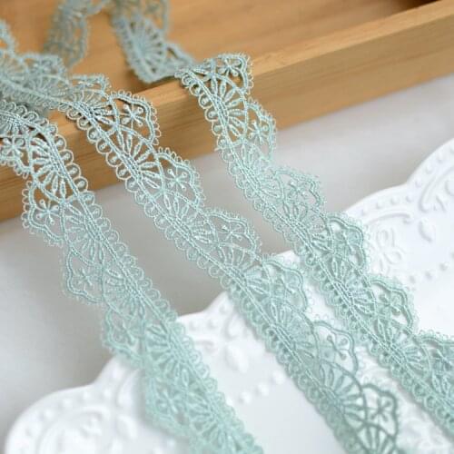 2yards/2.6cm White Black Burgundy Delicate Polyester Small Flowers Lace Trims Lace Ribbon DIY Baby Clothes Dress Accessories
