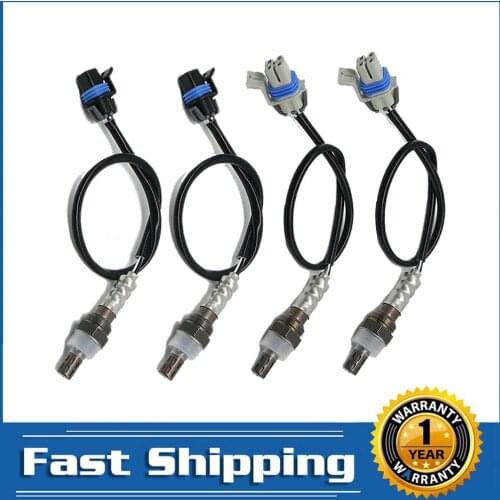 4pcs O2 Oxygen Sensor Lambda For 2004 2005 2006 Chevrolet Express 3500 V8 6.0L GMC Savana 1500 V6 4.3L Front Upstream Downstream