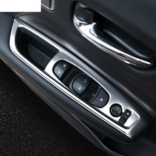 Car window control panel trims for renault koleos 2016 2017 2018 2019 Samsung QM6 2020 2021 2022 accessories interior auto