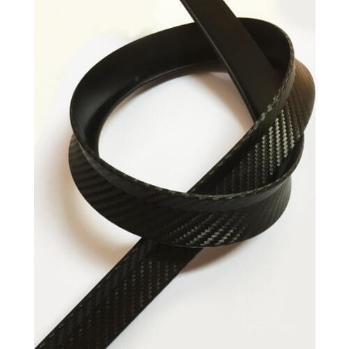 Car Flares Arch Wheel Eyebrow Mudguards Stickers Carbon Fiber Black