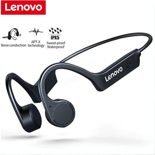 Lenovo X4 Bone Conduction Bluetooth Earphone Sport Running Waterproof Wireless Bluetooth Headphone 2021 New Designed
