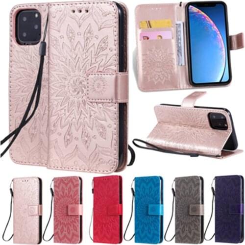Luxury Leather Cases For iPhone Apple 12 Mini 11 Pro Max X XS Max XR 8 7 6 6S Plus 5 5S SE 2020 Wallet Stand Phone Cover Bags