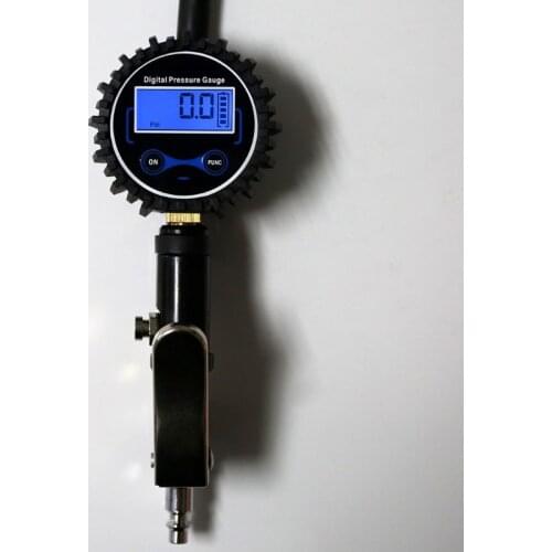 Digital Air Tyre Tire Inflator w/ Pressure Gauge 200PSI Chuck for Truck/Car/Bike