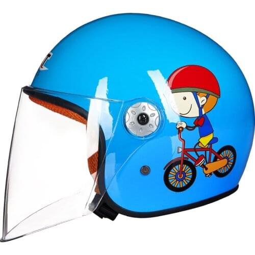 GXT Childrens Cute Half Helmet Four Seasons Motorcycle Helmet Scooter Ski Skateboard Hat Children Boys Girls Helmets