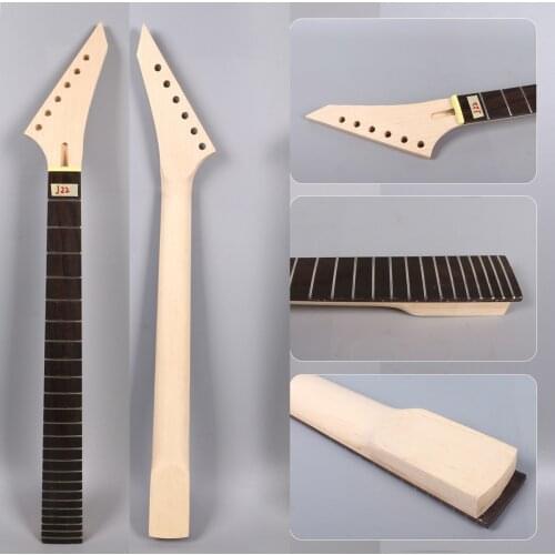 24 fret 25.5inch Electric Guitar Neck locking nut maple+Rosewood fingerboard Unfinished