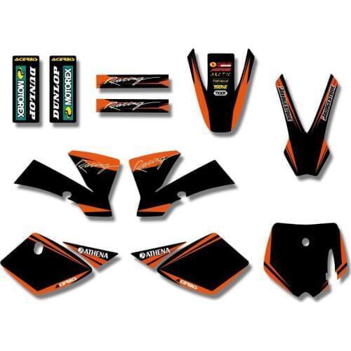 H2CNC GRAPHICS & BACKGROUNDS DECAL STICKERS Kits For KTM SX 50CC 50 SX50 PIT BIKE