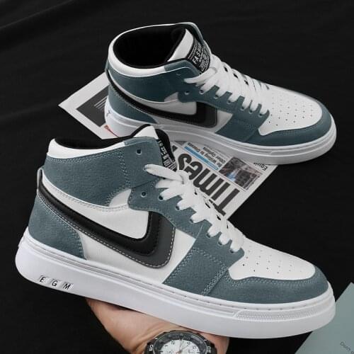 White Womens Mens Sneaker Trend High Top Platform Shoes Men 2021 Spring Designer Vulcanized Shoes Elegant Brand Sneakers 39-44