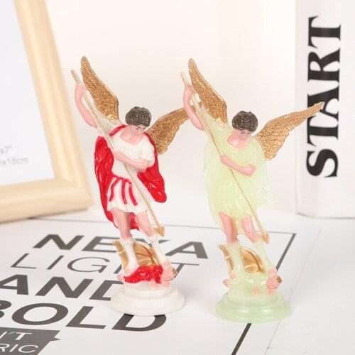 13cm Resin Hot selling angel catholic christian angel ornaments standing model crafts ornaments