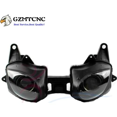 Motorcycle ZX 6R Front Headlight for Kawasaki Ninja 636 ZX6R ZX-6R 2007 2008 07 08 Headlamp Lighting Lamp Replacement