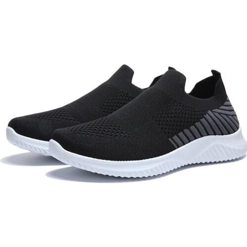 Mens Casual Comfortable Shoes Pure Color Mesh Sports Mens Shoes Low-cut Sports Shock Absorption Mens Running Shoes