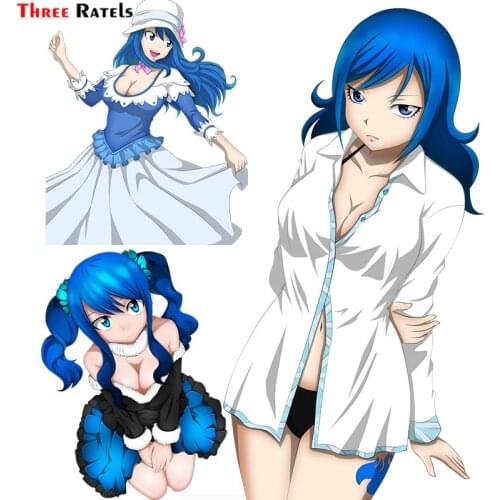 Three Ratels F210 Sexy Juvia Fairy Tail For Laptop Moto Skateboard Luggage Guitar Furnitur Decal School Gift Waterproof Sticker
