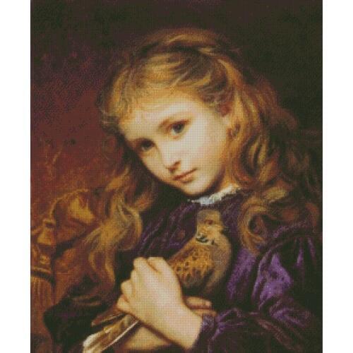 Top new Embroidery Counted Cross Stitch Kits Needlework - Crafts 14 ct DMC DIY Arts Handmade Decor -Girl 2