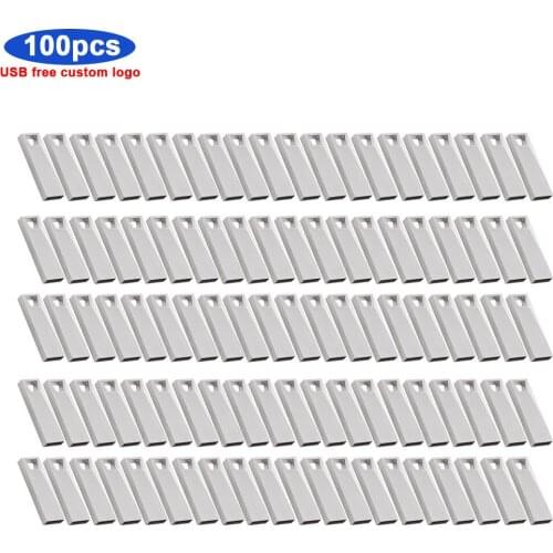 New arrivals usb flash drive 64GB 32GB 16GB 8GB 4GB pen drive pendrive waterproof metal silver u disk memoria cel usb stick gift