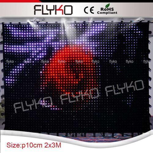 P10cm led video curtain guang zhou stage light backdrops