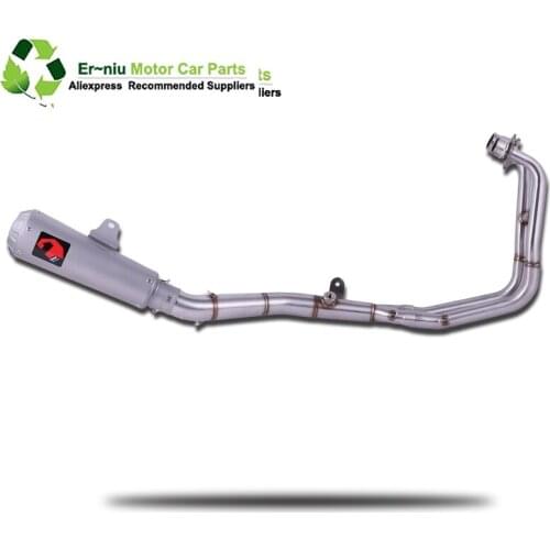 Motorcycle Full System Exhaust Slip-On For Yamaha MT03 MT-03 YZF R3 R25 YZF-R3 YZF-R25 2014 to 2017 Add power 12