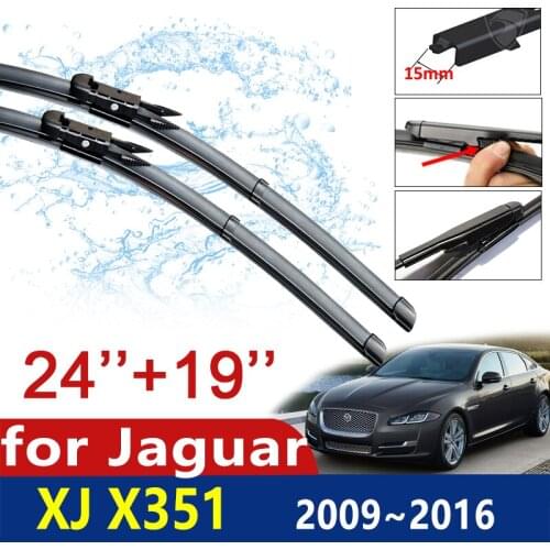 For Jaguar XJ X351 2009~2016 Front Windscreen Windshield Wipers Car Accessories Car Wiper Blade 2010 2011 2012 2013 2014 2015