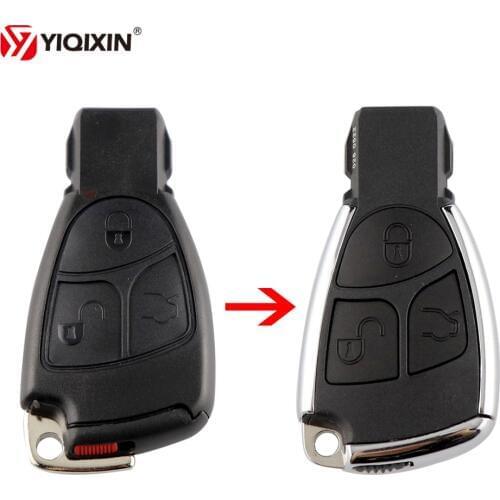 YIQIXIN 3 Buttons Modified Car Key Replacement Remote Key Shell For Mercedes For Benz C B E Class W203 W211 W204 YU BN CLS CLK