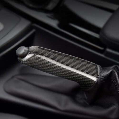 Car Handbrake Protect Cover Anti-slip Carbon Fiber Grip Handle Lever Cover for BMW E90 F30 F20 E92 for BMW 1 2 3 4 Series