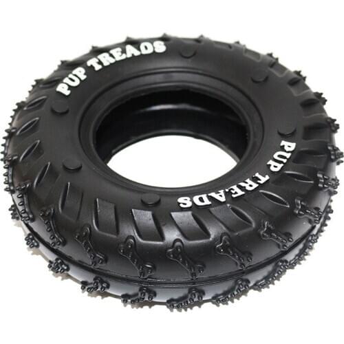 Healthy Feeder Dog Toys IQ Training Rubber Dog Accessories Food Leak Dispenser Tyre Shape Bite Resistance Pet Interactive Toys