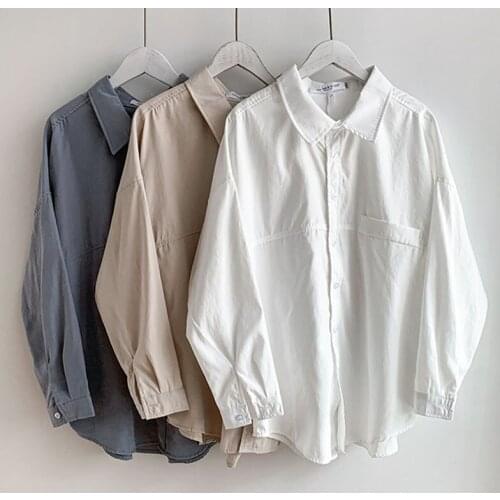 Plus size Womens Blouses Vogue causal loose ladies shirts solid color Tops New Spring Autumn Blusas Mujer Female