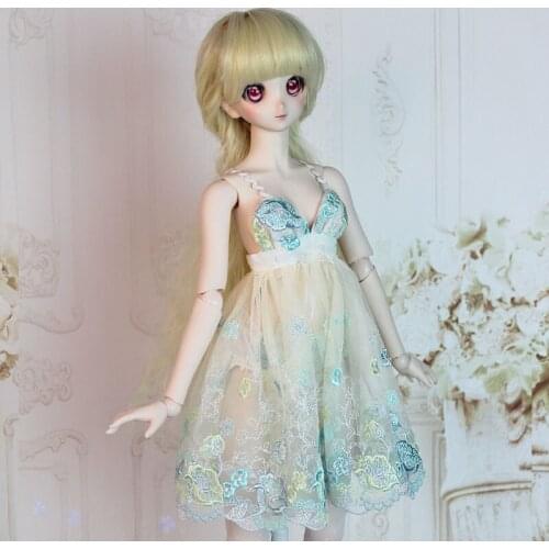 1/3 Scale Doll Accessories Sexy Embroidered Lolita Palace Lace Dress for BJD SD Doll Clothes Model