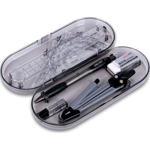 1set Multi-function drawing drafting Set Technical Precision School compasses with a box