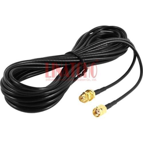 4 meters RG174 antenna coaxial RP sma male to RP sma female WIFI pigtail cable