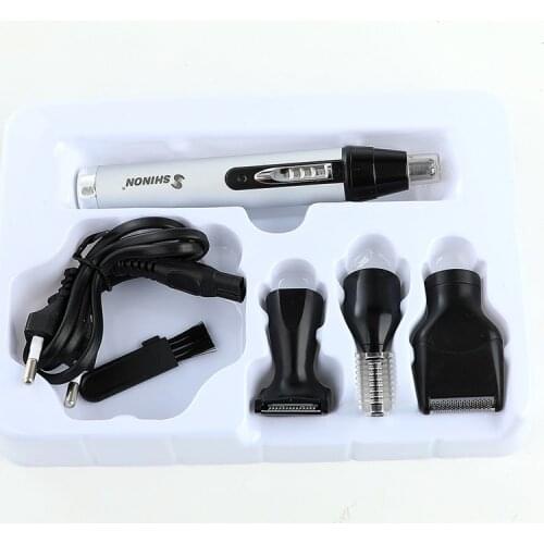 4 In 1 Rechargeable Ear Nose Trimmer for Mens Wireless Electric Ear Trimmer Removal Eyebrow Trimer Safe Lasting Clipper F30