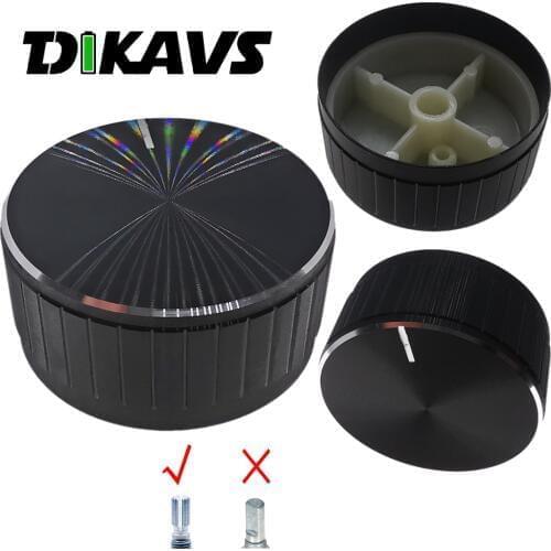 40 X 19mm Potentiometer Rotary Encoder Knob Audio Volume Control Knobs - Black