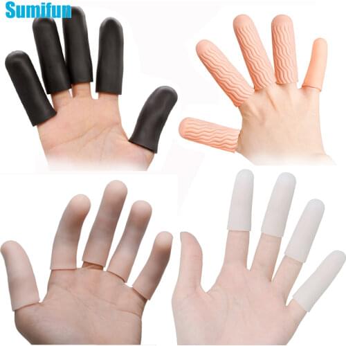 6Pcs Silicone Gel Tubes Finger Little Toe Protector Toe Separators Corn Blister Protect Pain Relief Sleeve Cover Foot Care Tool