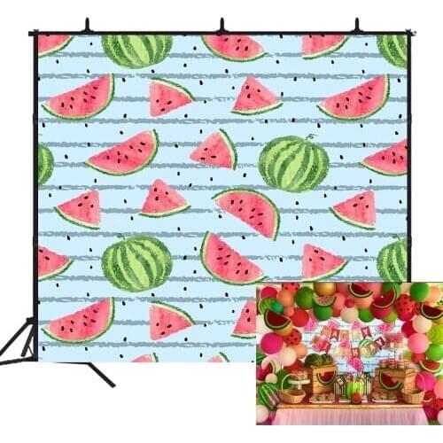 BEIPOTO Watermelon birthday party banner decoration backdrop photo background baby shower newborn photography props photo booth