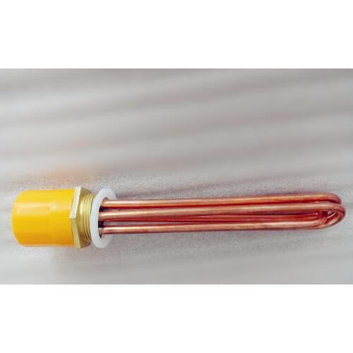 Free Shipping Red Copper 9 kW, 220V/380V, Heating Element U Shaped DN40(47mm). Electric Heating Tube Heater For Water Tank