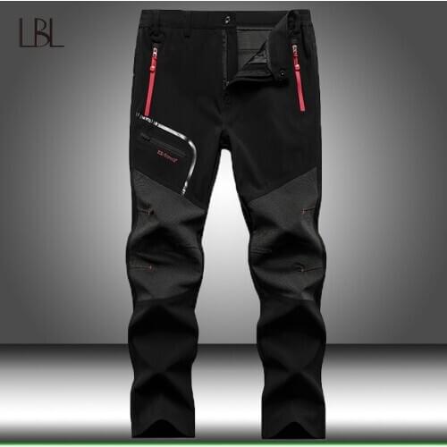 Men Winter Outdoor Pants Casual Trekking Hiking Windproof Pants Mens Warm Camping Climbing Trousers Male Thermal Sweatpants 5XL