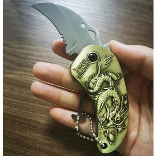 Butane Gas Windproof Lighter Creative Outdoor Survival Multi-Function Metal Knife Inflatable Lighter Men Gift Cigarette Accessor