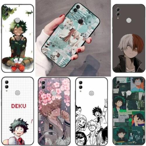 My Hero Academia Cartoon Anime cute Phone Cover For Huawei P9 P10 P20 P30 Pro Lite smart Mate 10 Lite 20 Y5 Y6 Y7 2018 2019