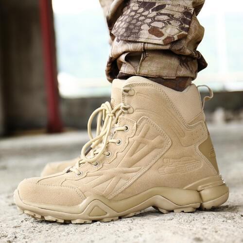 Black Desert Military Tactical Boots Men Outdoor Combat Army Boots Hiking Trekking Boots Botas Militares Sapatos Masculino