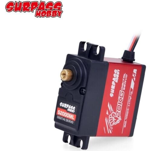Surpass Hobby 20KG Digital Metal Gear Servo for 1/8 1/10 HobbyWing Sanwa Fixed-wing Drone RC Climbing Car RC Model Accesorries