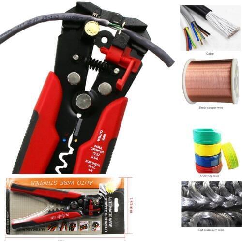 Wire Stripper Multi Tools Stripper Cable Cutter Stripping Tools Crimping Pliers Terminal 0.5-6.0mm² Cable Cutting Crimping tools