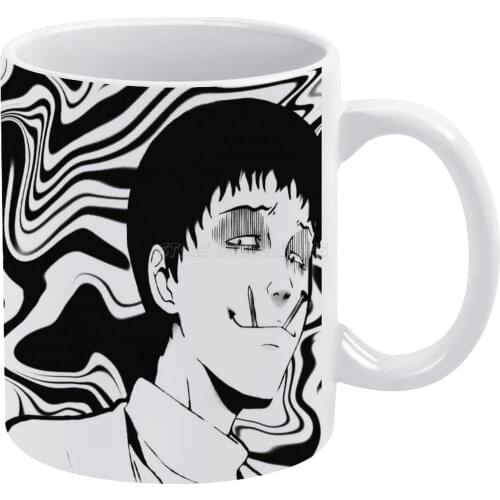 Junji Ito Collection-Souichi Tsujii White Mug Custom Printed Funny Tea Cup Gift Personalised Coffee Mug Anime Manga Cosplay Girl