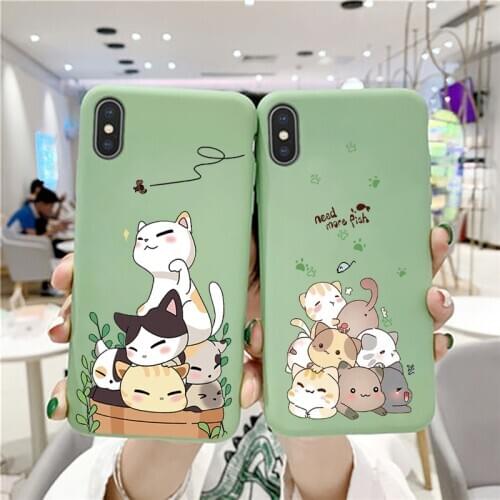 Fashion Cartoon Dinosaur Cat Silicone Phone Case For Samsung Galaxy Note 10 Lite 8 9 Pro J6 J4 A6 Plus A9 A8 A7 2018 Cover Coque