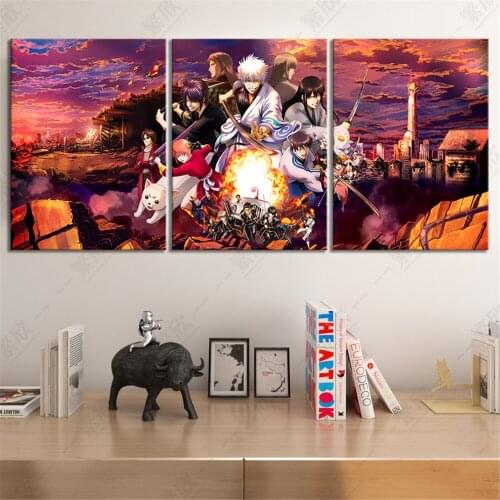 HD Canvas Parint GINTAMA THE VERY FINAL Movie Poster Anime Wall Picture Canvas Paintings Wall Art for Bedroom Decor