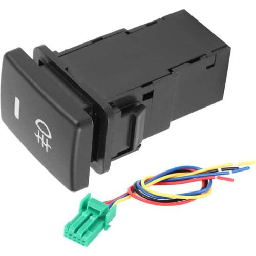 Fog Lamp Control Button Switch W/Cable 33mm Fog Light Switch Fit for Camry/YARIS/Highlander/PRIUS/LEVIN