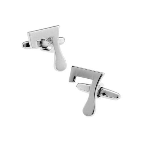 Mens Arabic Numerals Cuff Links Copper Material Number Seven