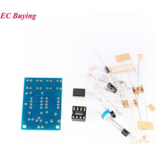 5pcs/lot Blue Led 5MM Light LM358 Breathing Lamp Parts Kit Electronics DIY kit Interesting Product Suite