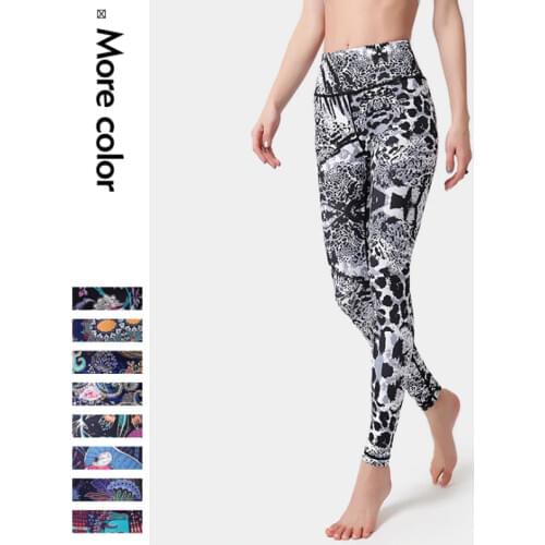 New Yoga Pants For Woman Breathable Sexy Sports Fitness Leggings Leopard Print High Waist Yoga Pants Hip Tights Yoga Pants